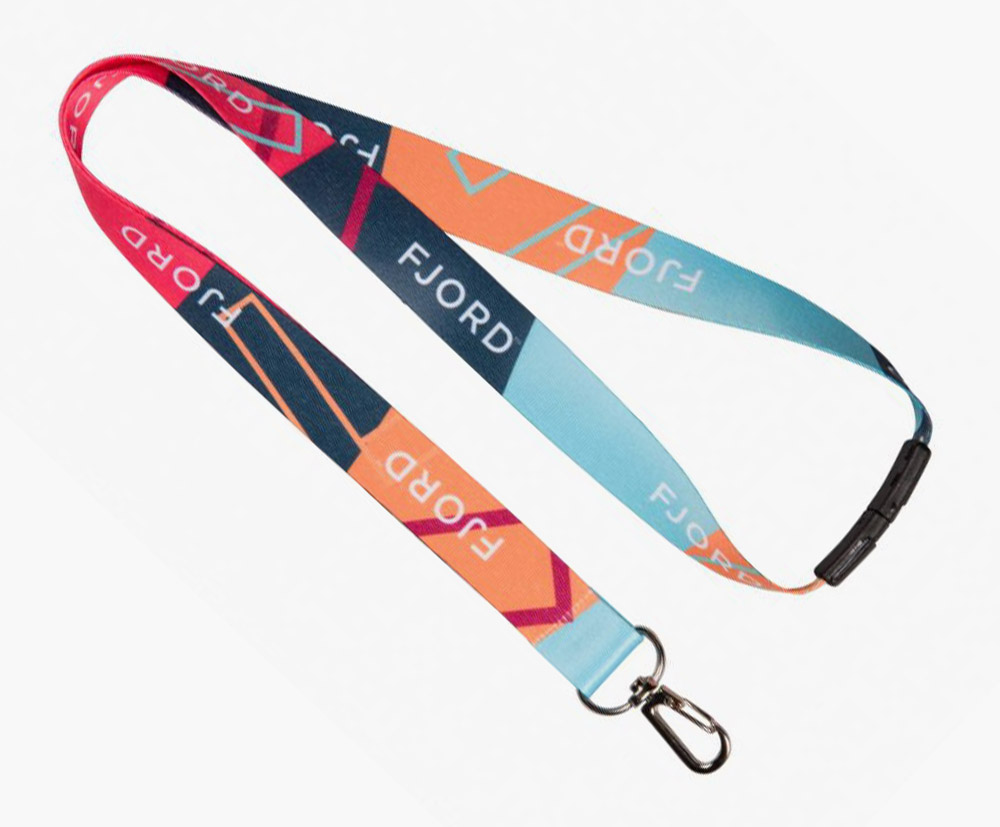 Lanyards can come with various attachments, including the Japan clip shown here.
