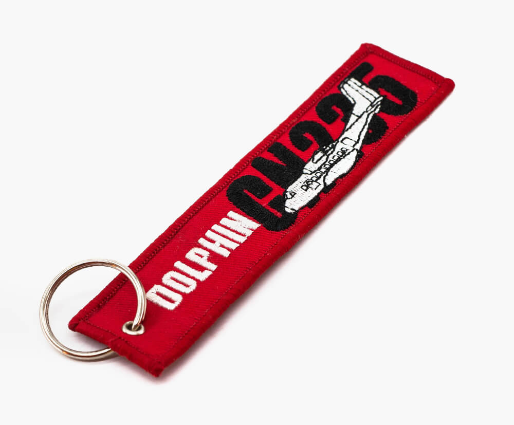 Custom embroidered keyrings - highly durable & long-lasting - custom designed to your specification.