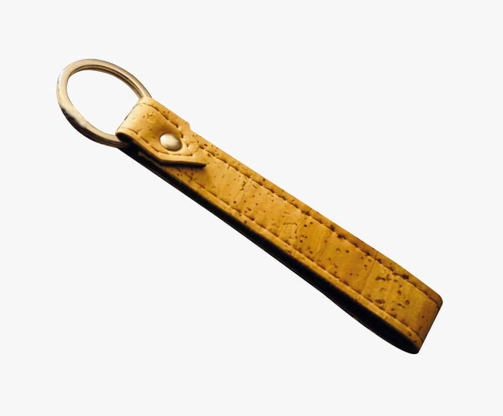 Yellow makes a perfect colour for cork keyrings.
