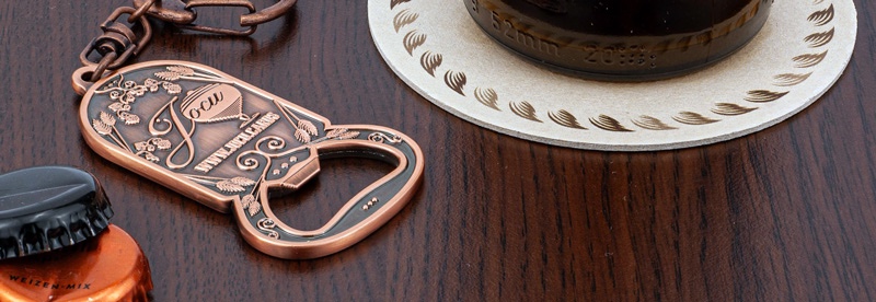 Brass Bottle Opener Keyring