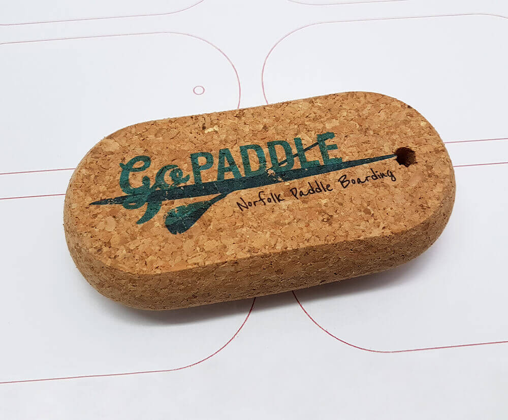 Eco-Friendly European Cork Floating Keyring with Sustainable Materials