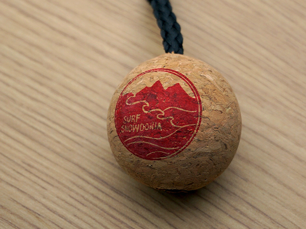 Custom Floating Cork-Ball Keyring with Pantone Printing