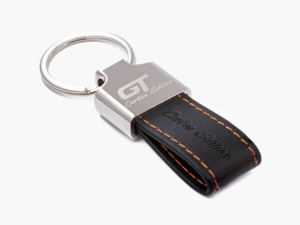 Customisable Leather Belt Keyrings for Businesses