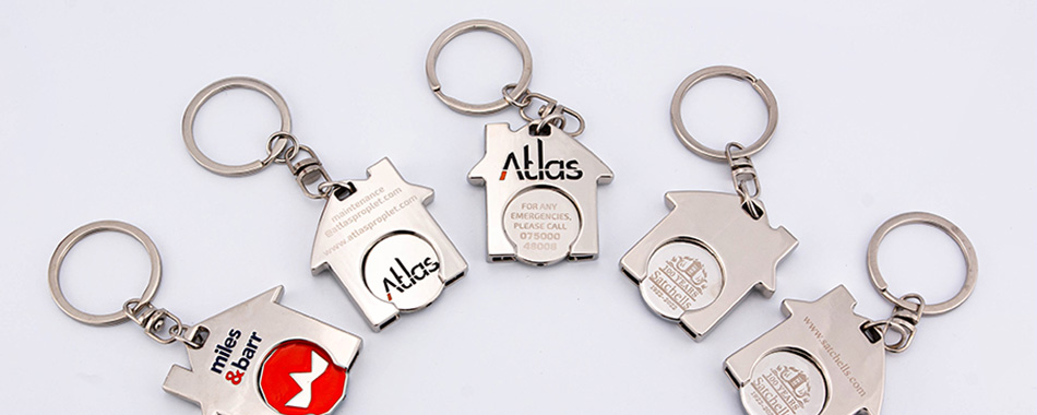 House shaped keyrings